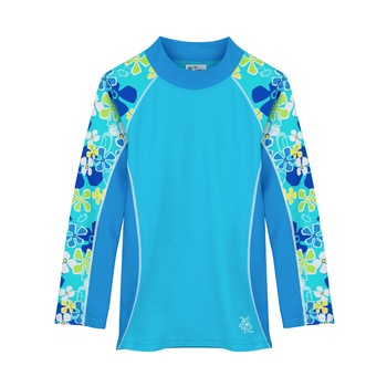 Bluza de plaja cu protectie UV, fete,Tuga, SHORELINE, Turcoaz Bluza de plaja cu protectie UV, fete,Tuga, SHORELINE, Turcoaz