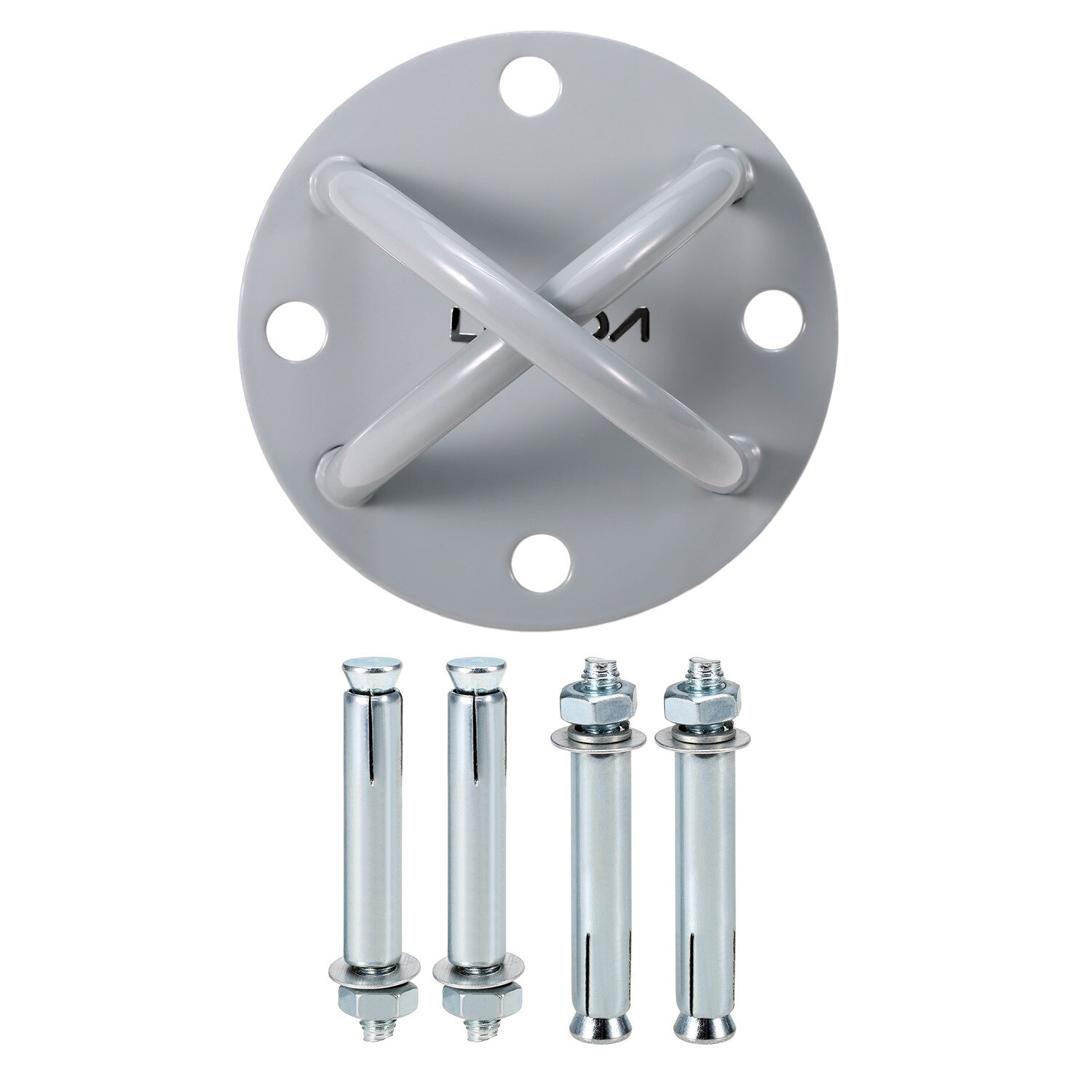 Accesoriu ancorare franghii de antrenament Lixada, Disc, Gri