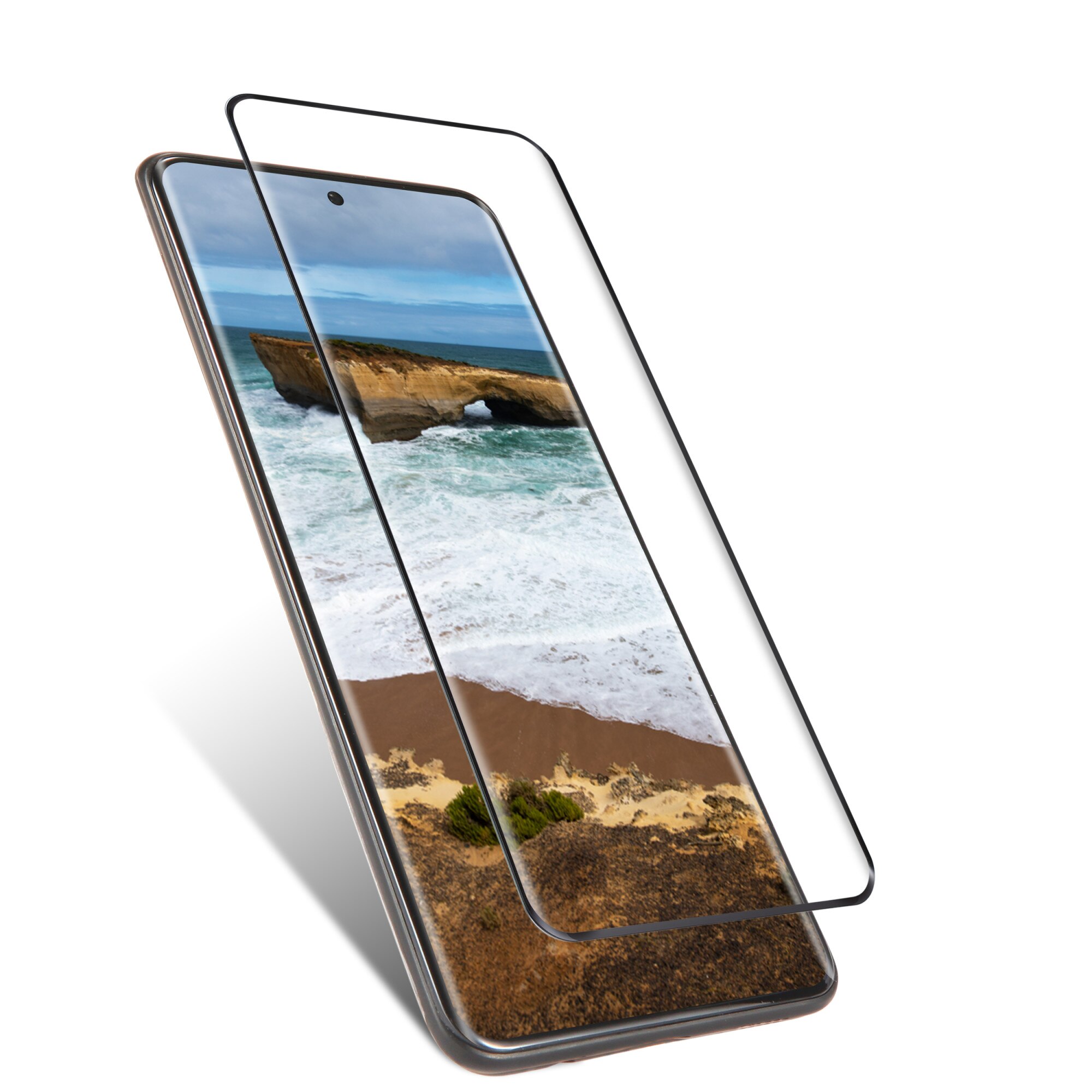 Folie sticla temperata 3D Anank, pentru Samsung Galaxy S20 Ultra, Negru