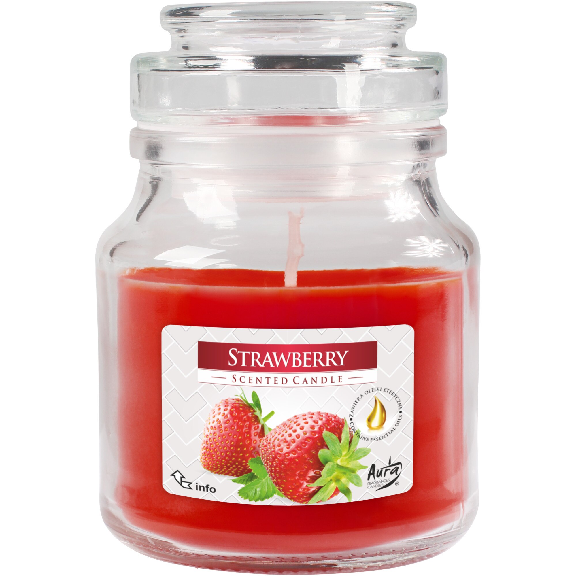 Lumanare pahar parfumat - Capsuni