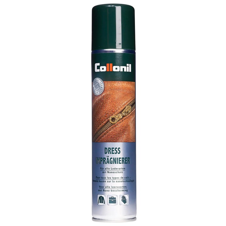 Spray impermeabilizant cu protectie nano pentru haine din piele Collonil Dress Impraegnierer 300 ml