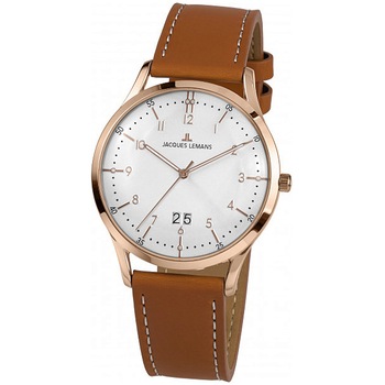 Ceas barbatesc Jacques Lemans 1-2066F Retro Classic, 40mm, 5ATM, Auriu Ceas barbatesc Jacques Lemans 1-2066F Retro Classic, 40mm, 5ATM, Auriu