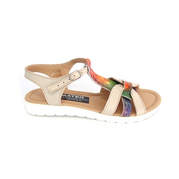 Sandale Joase din Piele Naturala Comode, Multicolor Sandale Joase din Piele Naturala Comode, Multicolor