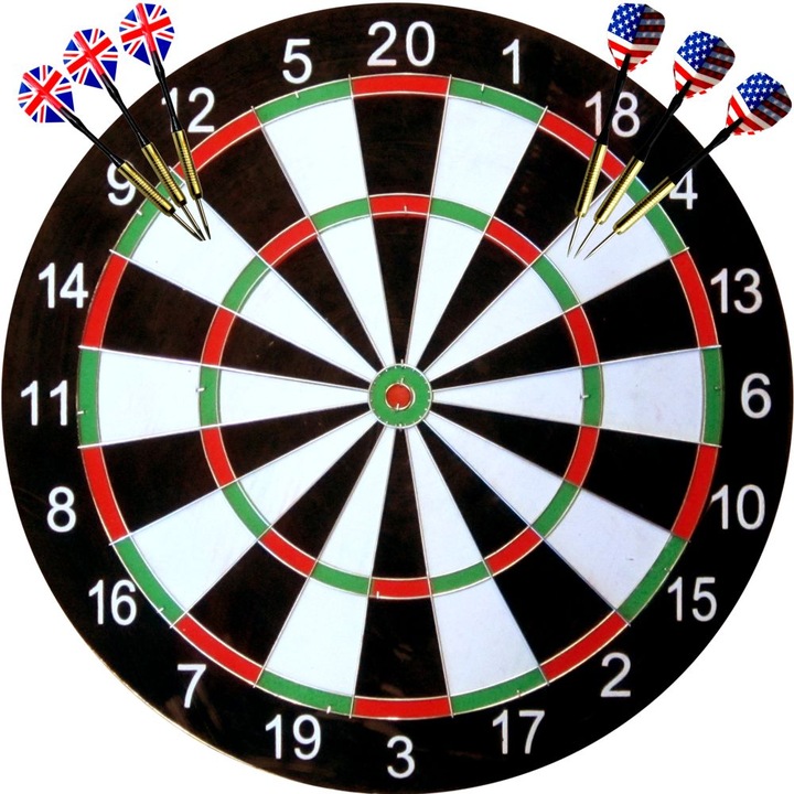 Set darts, Maxima, 11,22 inchi, 28,5 cm, Cu 3 sageti