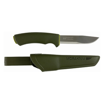 Cutit Morakniv Bushcraft Forest 12356 verde, din otel inoxidabil, cu teaca de polimer, lama 109 mm Cutit Morakniv Bushcraft Forest 12356 verde, din otel inoxidabil, cu teaca de polimer, lama 109 mm