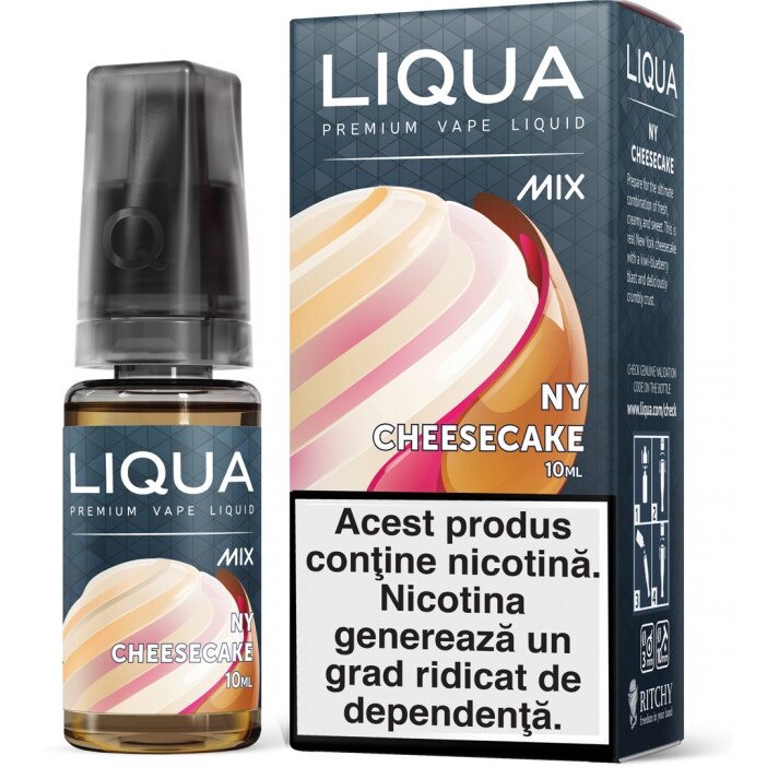 Lichid Tigara Electronica Liqua Mix - NY Cheesecake ,10ml ,18mg/ml