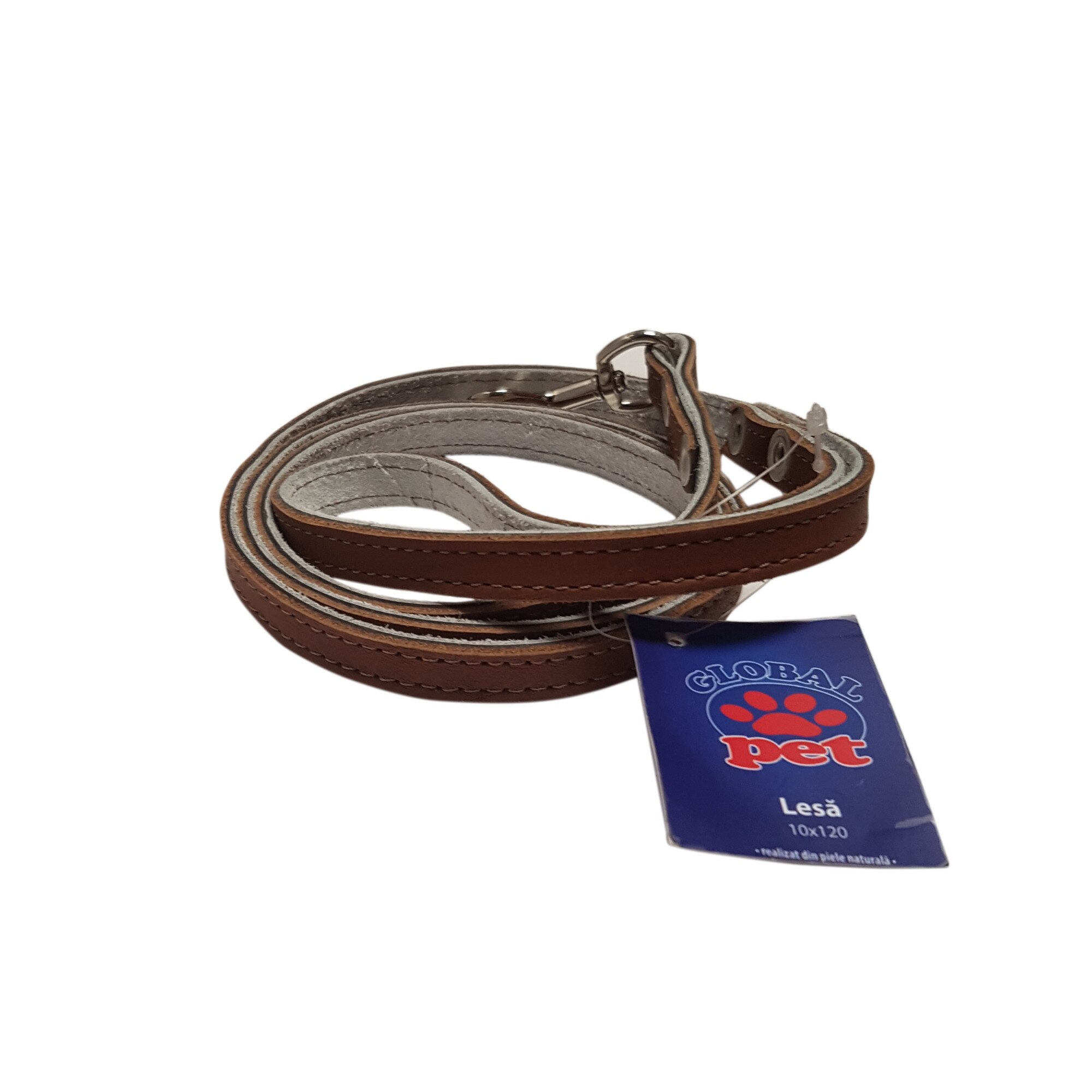 Lesa de piele 1/120 cm, Maro