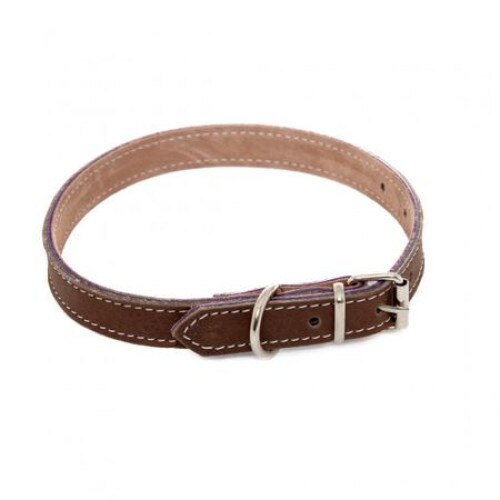 Zgarda de piele Global Pet, Maro, 1.5/40 cm