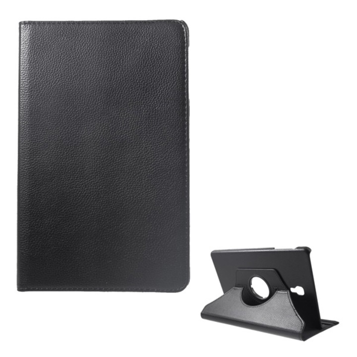 Gigapack Bőr hatású tok, Samsung Galaxy Tab A 10.5 WIFI (2018) SM-T590, álló, FLIP, asztali tartó funkció, 360°-ban forgatható, Fekete