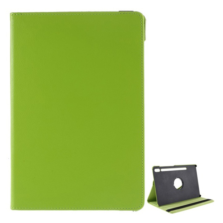 Gigapack Bőr hatású tok, Samsung Galaxy Tab S6 10.5 WIFI (SM-T860), álló, FLIP, asztali tartó funkció, 360°-ban forgatható, Zöld