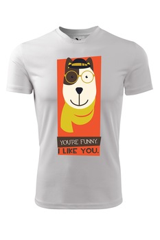 Tricou personalizat, I Like You, Adler, Alb Tricou personalizat, I Like You, Adler, Alb