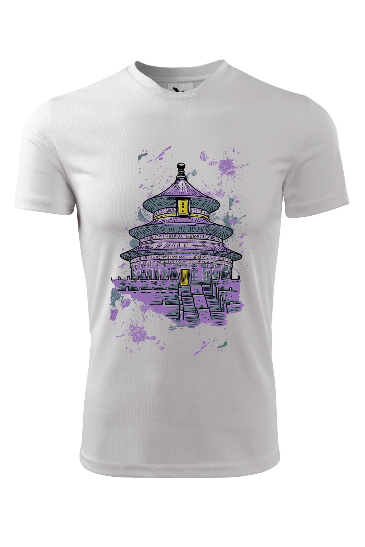 Tricou personalizat, Temple Of Heaven, Adler, Alb