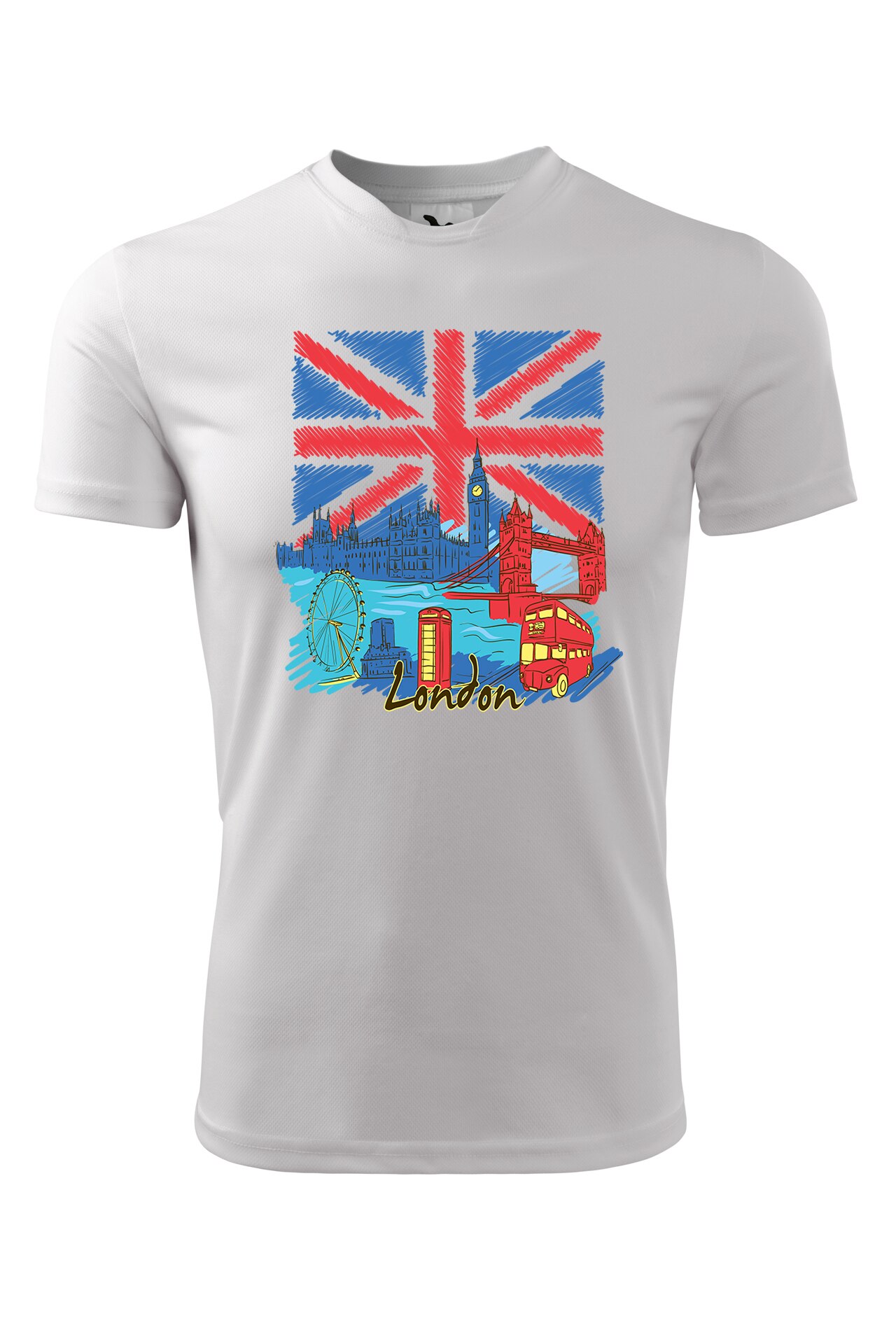 Tricou personalizat, London, Adler, Alb