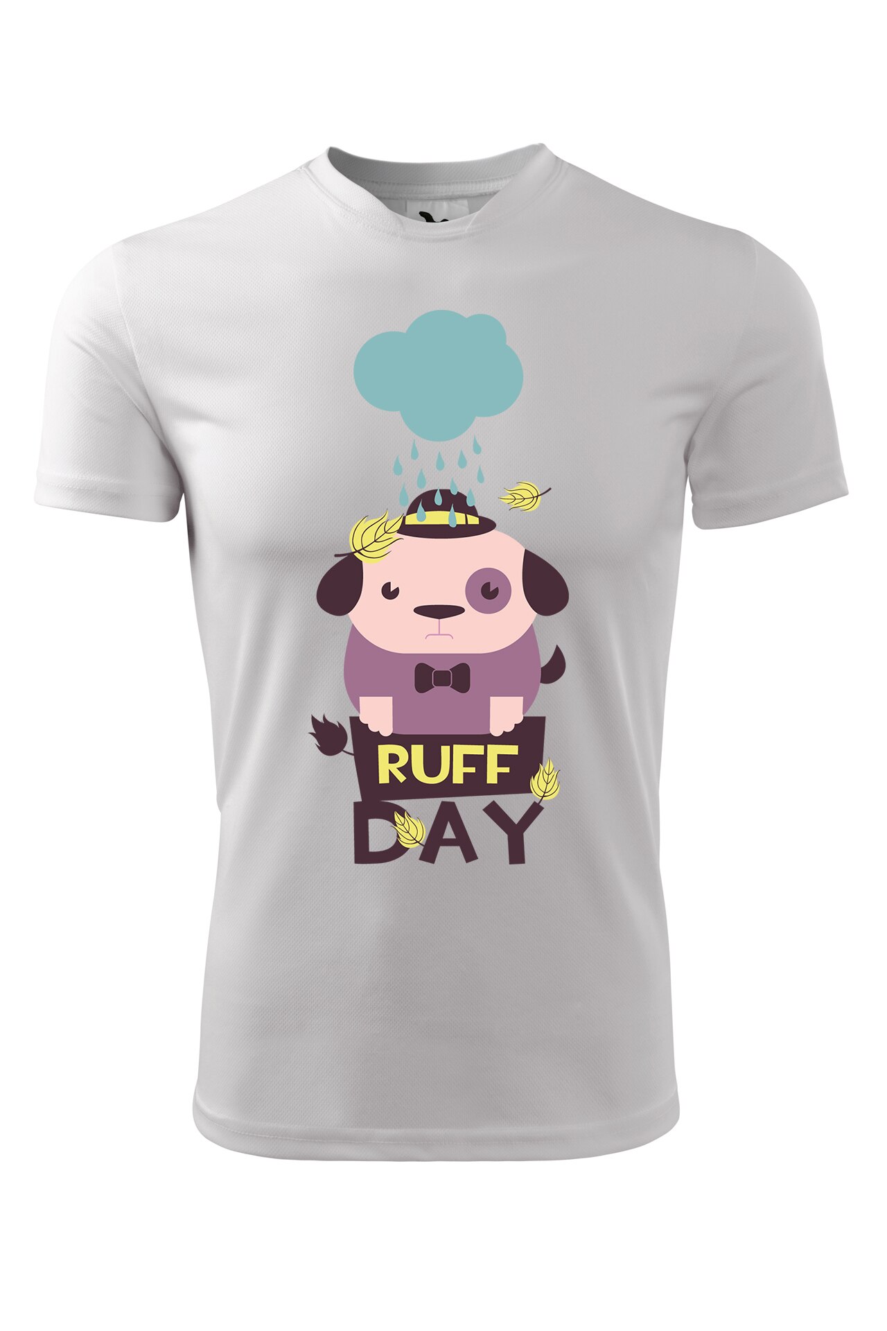 Tricou personalizat, Ruff Day, Adler, Alb