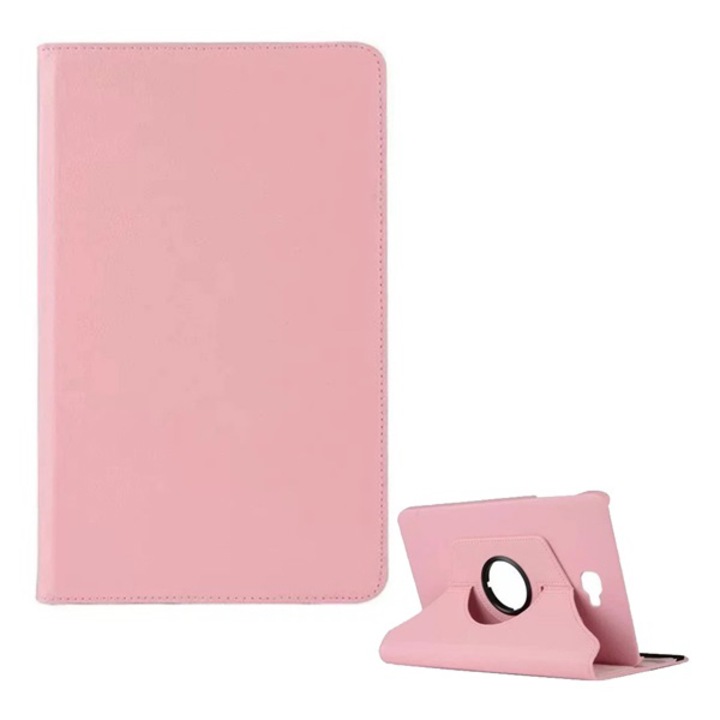 Gigapack Bőr hatású tok, Samsung Galaxy Tab A 10.1 LTE (2016) SM-T585, álló, FLIP, asztali tartó funkció, 360°-ban forgatható, Rózsaszín