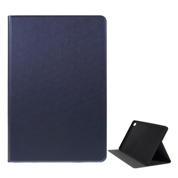 Gigapack Bőr hatású tok, Huawei MediaPad M6 10.8 WIFI, álló, FLIP, oldalra nyíló, asztali tartó funkció, Sötétkék