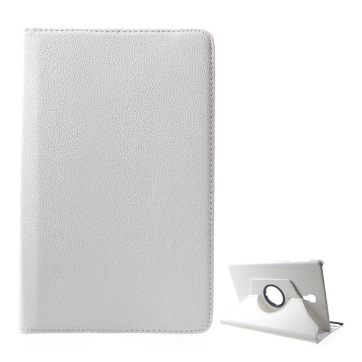Gigapack Bőr hatású tok, Samsung Galaxy Tab A 10.5 WIFI (2018) SM-T590, álló, FLIP, asztali tartó funkció, 360°-ban forgatható, Fehér