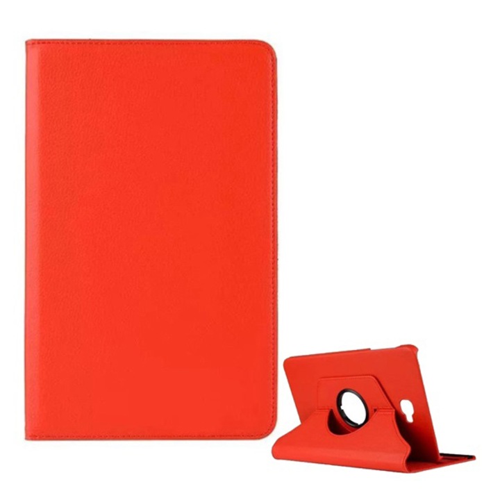 Gigapack Bőr hatású tok, Samsung Galaxy Tab A 10.1 LTE (2016) SM-T585, álló, FLIP, asztali tartó funkció, 360°-ban forgatható, Piros
