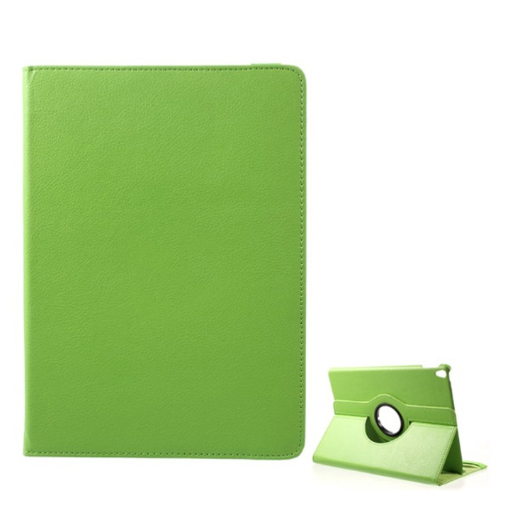 Gigapack Bőr hatású tok, Apple iPad Pro 10.5 (2017), álló, FLIP, asztali tartó funkció, 360°-ban forgatható, Világoszöld