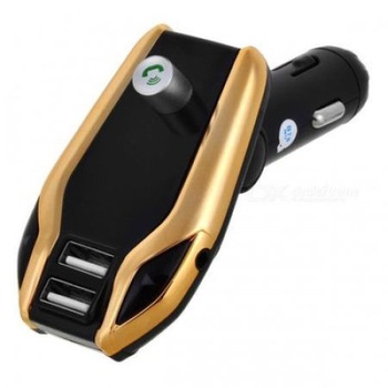 Modulator pentru autoturism, radio FM, model X8 Plus, Bluetooth, USB, redare MP3 ,Negru/ Auriu, Urban Trends ® Modulator pentru autoturism, radio FM, model X8 Plus, Bluetooth, USB, redare MP3 ,Negru/ Auriu, Urban Trends ®