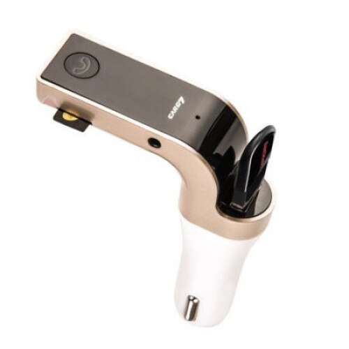 Modulator pentru autoturism, radio FM, model G7, Bluetooth, USB, redare MP3 , Negru/ Auriu, Urban Trends ®