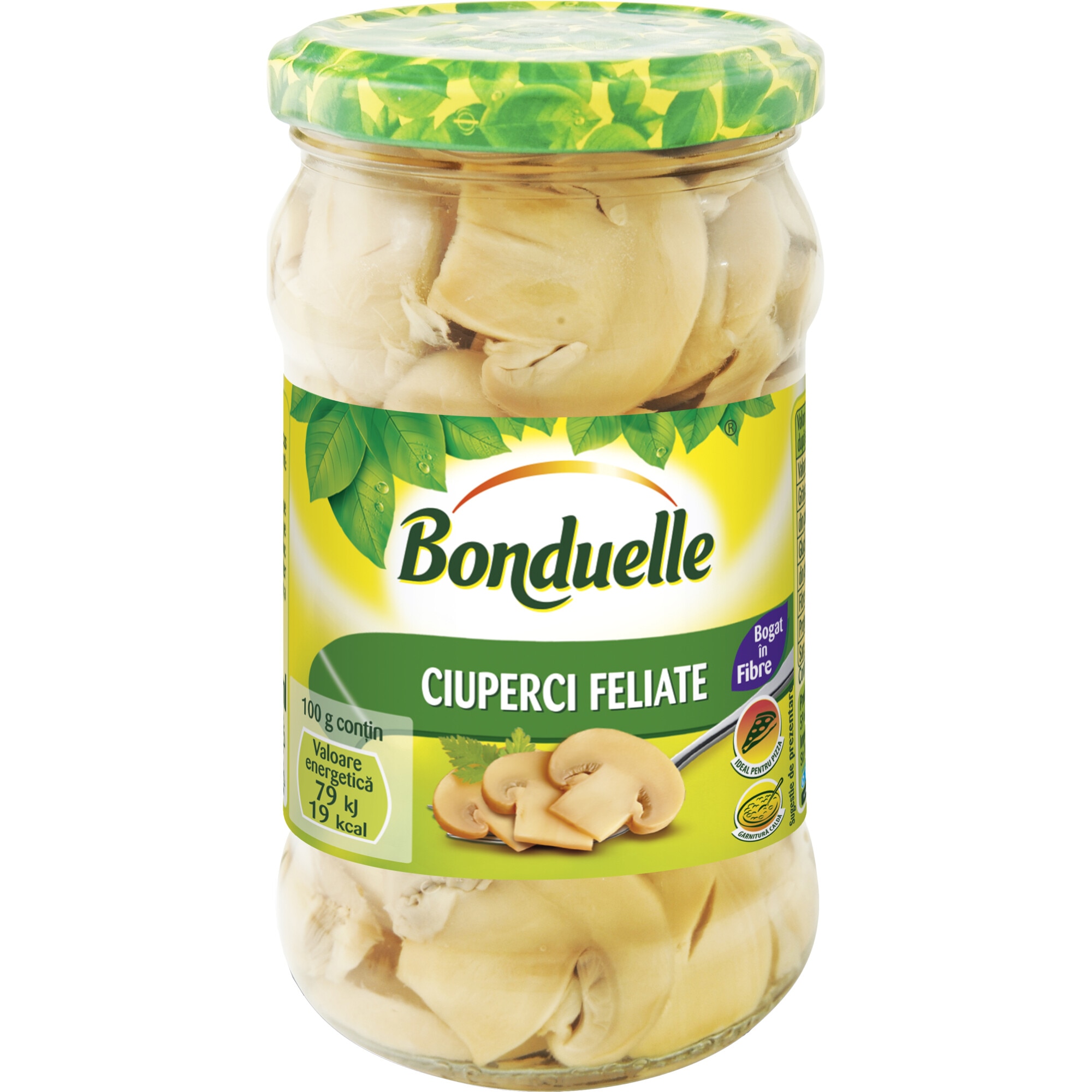 Ciuperci feliate Bonduelle, 280g