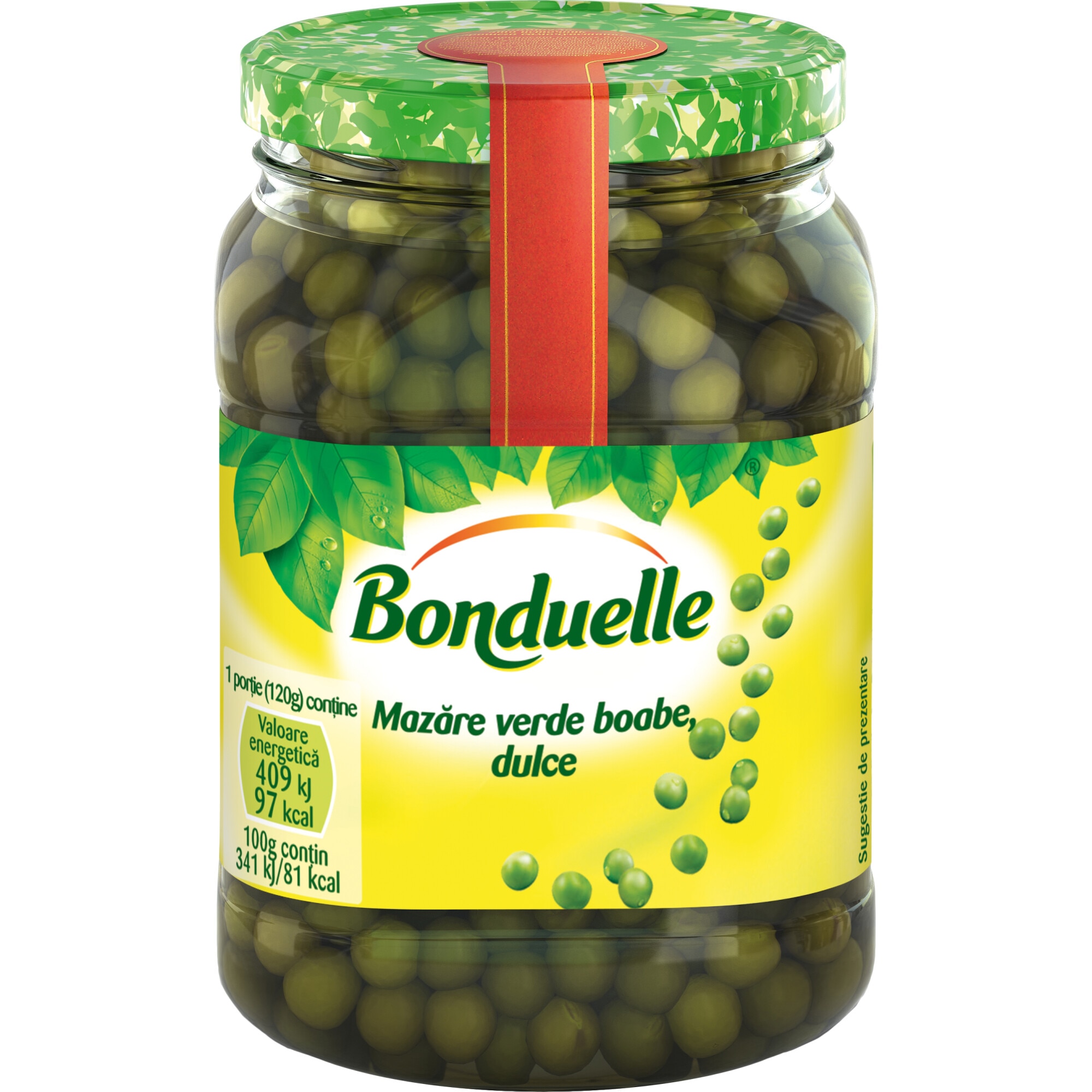 Mazare verde boabe, dulce, Bonduelle, 530g
