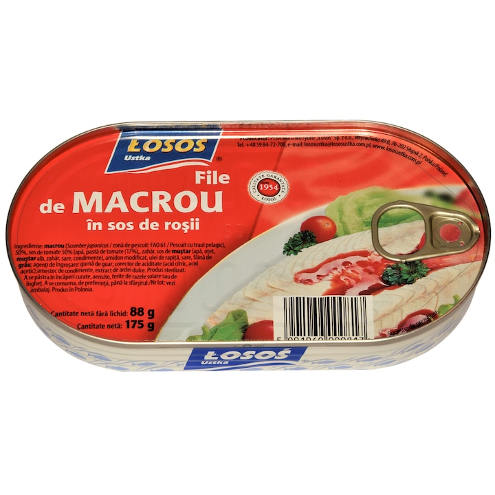 Conserva MACROU File in sos tomate LOSOS, 170G