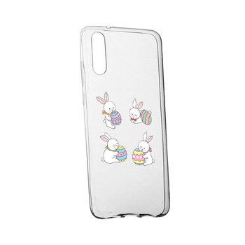 Husa Rabbit, pentru Huawei P30, rezistenta la uzura, anti-alunecare, din silicon Premium, 690 Husa Rabbit, pentru Huawei P30, rezistenta la uzura, anti-alunecare, din silicon Premium, 690