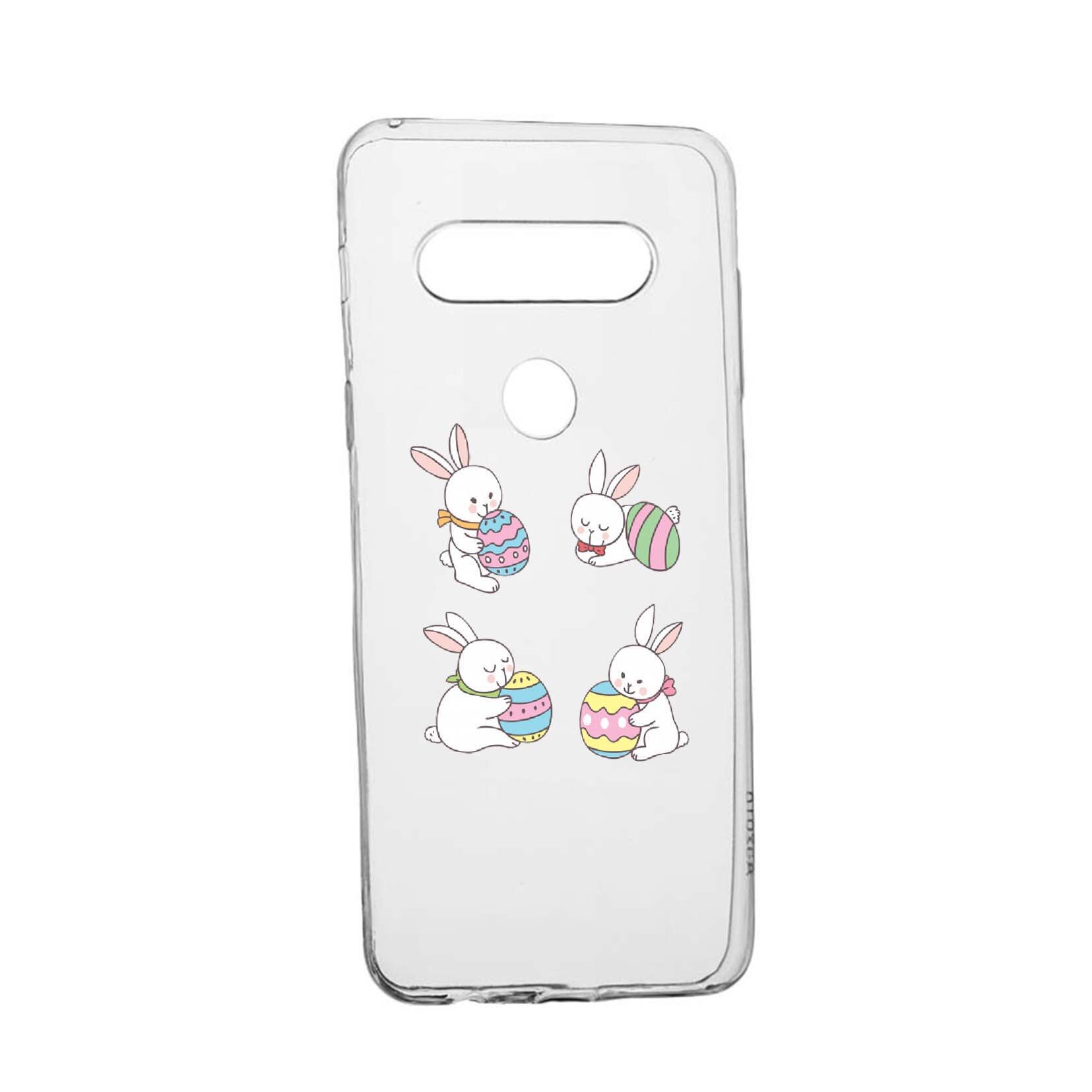 Husa Rabbit, pentru LG K50S, rezistenta la uzura, anti-alunecare, din silicon Premium, 690