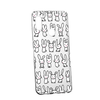 Husa Rabbits, pentru Samsung Galaxy A20e, rezistenta la uzura, anti-alunecare, din silicon Premium, 691 Husa Rabbits, pentru Samsung Galaxy A20e, rezistenta la uzura, anti-alunecare, din silicon Premium, 691