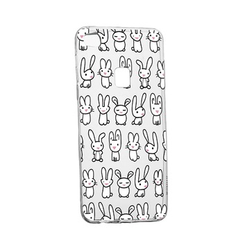 Husa Rabbits, pentru Huawei P10 Lite, rezistenta la uzura, anti-alunecare, din silicon Premium, 691 Husa Rabbits, pentru Huawei P10 Lite, rezistenta la uzura, anti-alunecare, din silicon Premium, 691