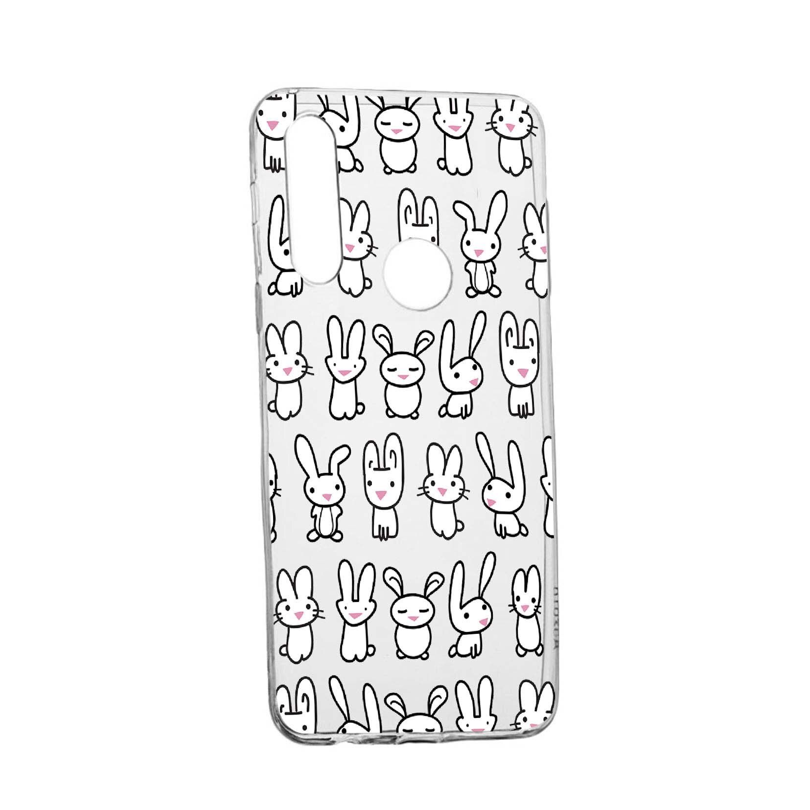 Husa Rabbits, pentru Xiaomi Mi A2 Lite/ Redmi 6 Pro, rezistenta la uzura, anti-alunecare, din silicon Premium, 691