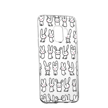 Husa Rabbits, pentru Samsung Galaxy J4 2018, rezistenta la uzura, anti-alunecare, din silicon Premium, 691 Husa Rabbits, pentru Samsung Galaxy J4 2018, rezistenta la uzura, anti-alunecare, din silicon Premium, 691