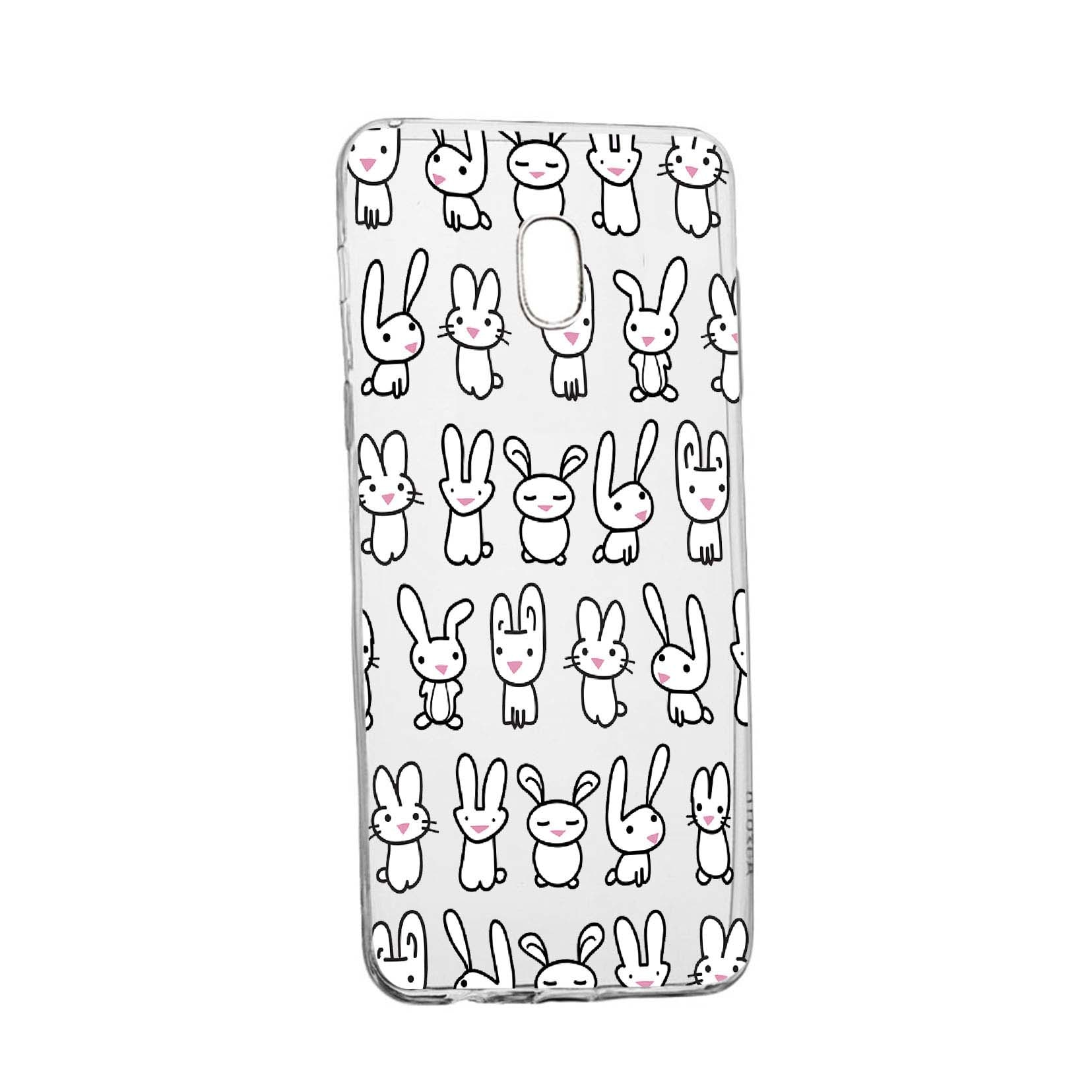 Husa Rabbits, pentru HTC U Play, rezistenta la uzura, anti-alunecare, din silicon Premium, 691