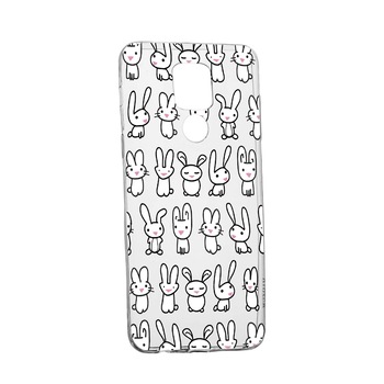 Husa Rabbits, pentru Huawei Mate 20 X, rezistenta la uzura, anti-alunecare, din silicon Premium, 691 Husa Rabbits, pentru Huawei Mate 20 X, rezistenta la uzura, anti-alunecare, din silicon Premium, 691