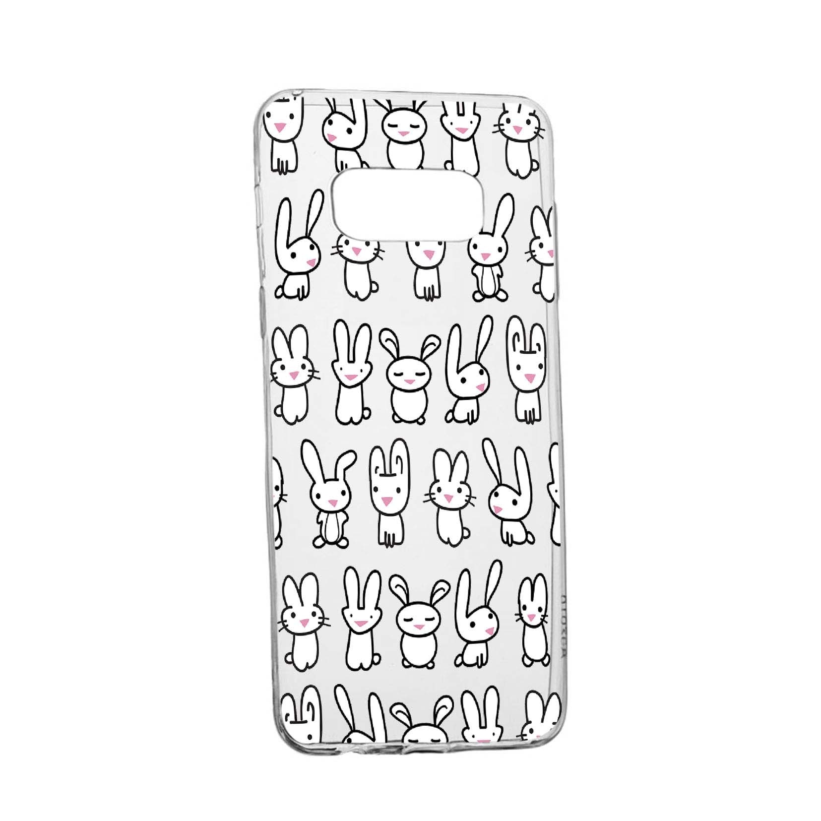 Husa Rabbits, pentru Samsung Galaxy S8, rezistenta la uzura, anti-alunecare, din silicon Premium, 691