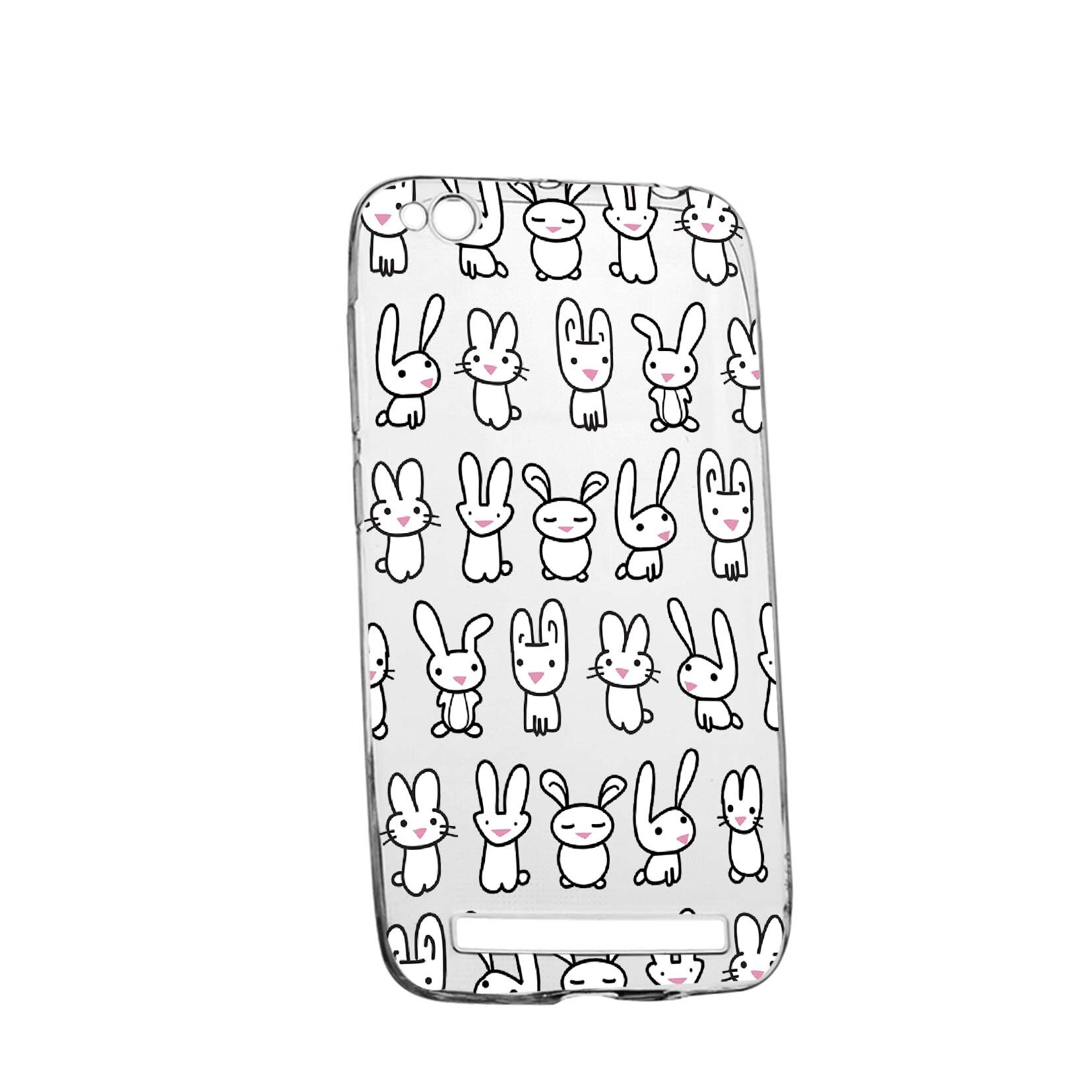 Husa Rabbits, pentru Xiaomi Redmi 4A, rezistenta la uzura, anti-alunecare, din silicon Premium, 691