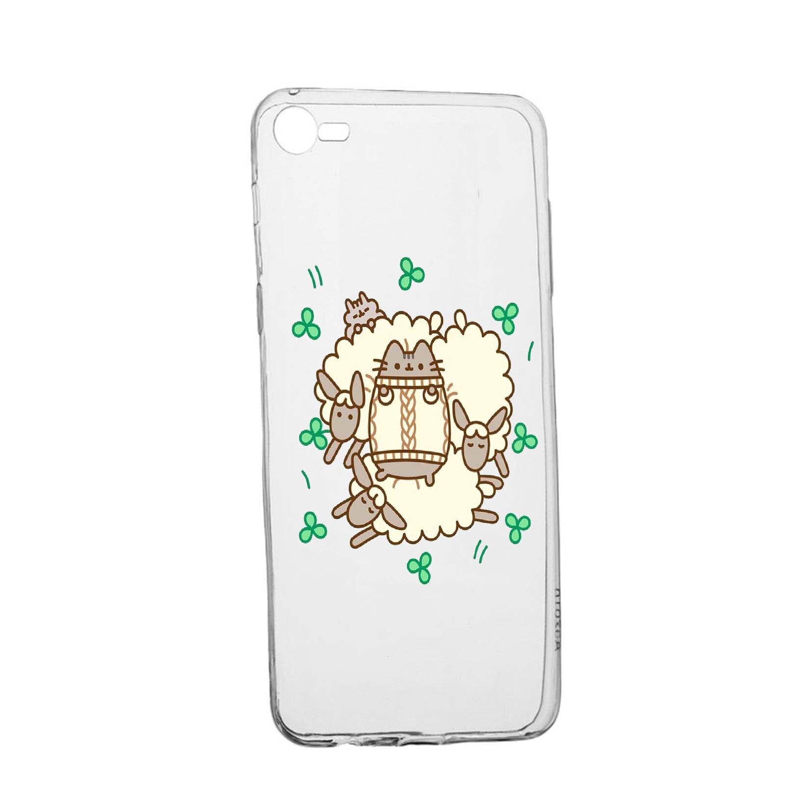 Husa Rabbits - Lambs, pentru HTC Desire 12, rezistenta la uzura, anti-alunecare, din silicon Premium, 692