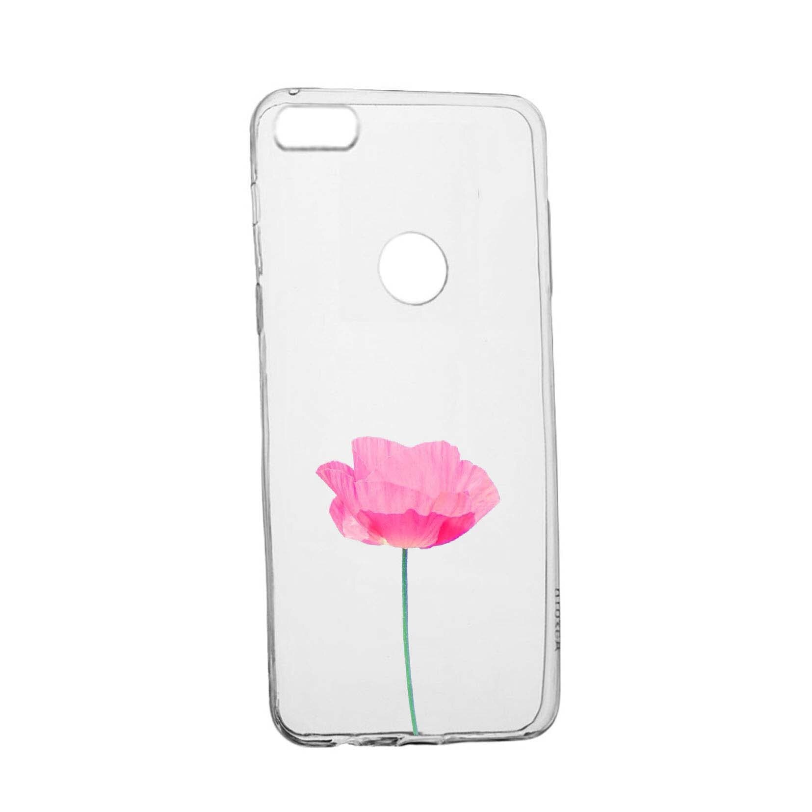 Husa Rose - Pastel colors, pentru Huawei P Smart, rezistenta la uzura, anti-alunecare, din silicon Premium, 693