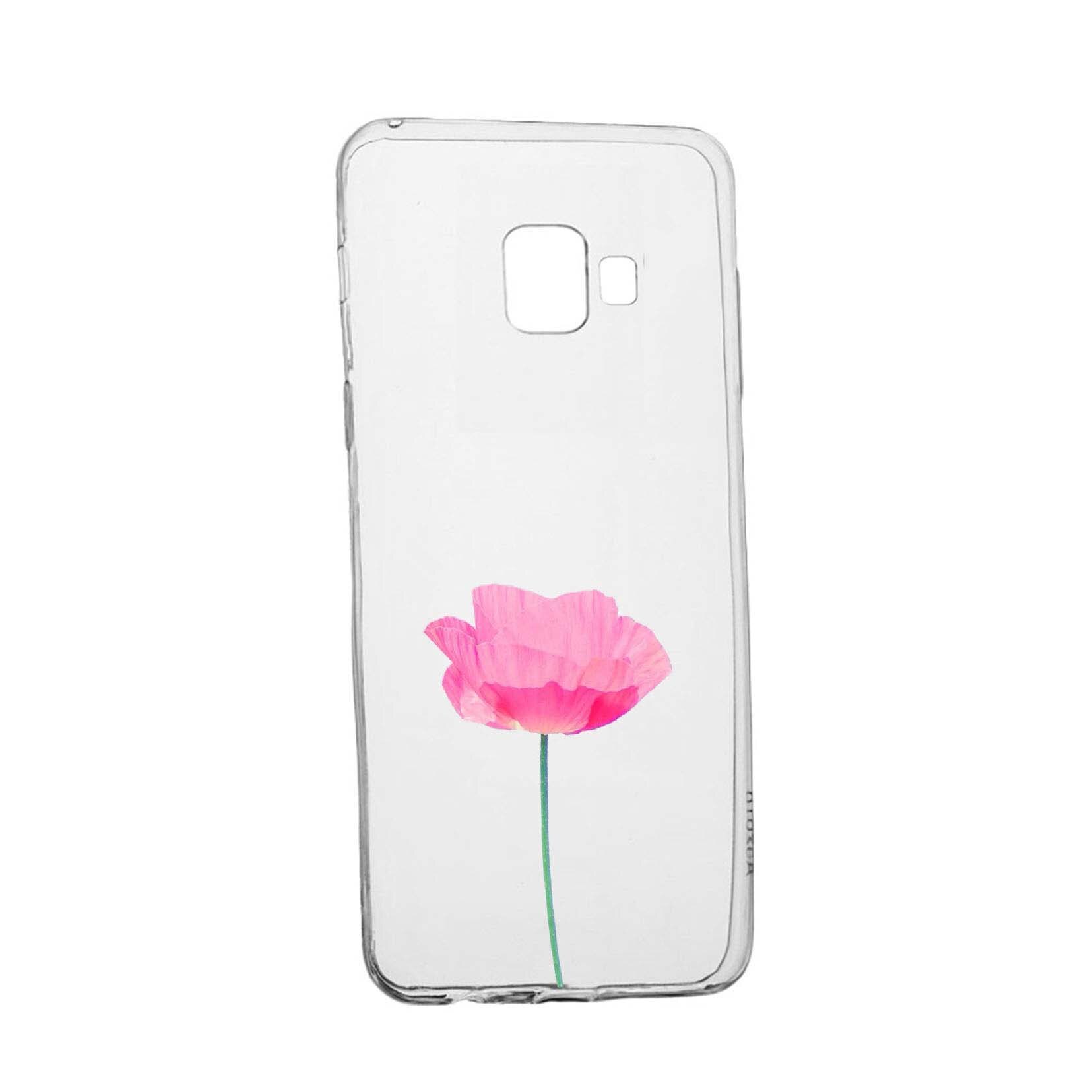 Husa Rose - Pastel colors, pentru Samsung Galaxy J4 Plus 2018, rezistenta la uzura, anti-alunecare, din silicon Premium, 693