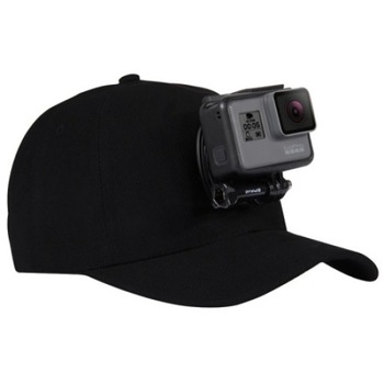 Sapca cu sistem de prindere camera sport, Puluz, marime universala, neagra Sapca cu sistem de prindere camera sport, Puluz, marime universala, neagra