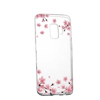 Husa Pastel colors - flowers, pentru LG G7/G7 ThinQ, rezistenta la uzura, anti-alunecare, din silicon Premium, 694