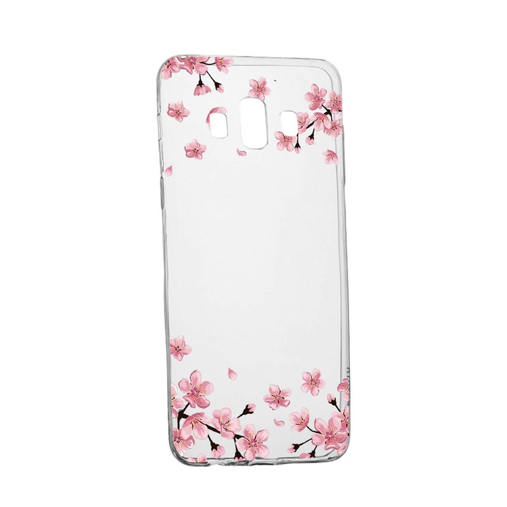 Husa Pastel colors - flowers, pentru Samsung Galaxy J6 Plus 2018, rezistenta la uzura, anti-alunecare, din silicon Premium, 694