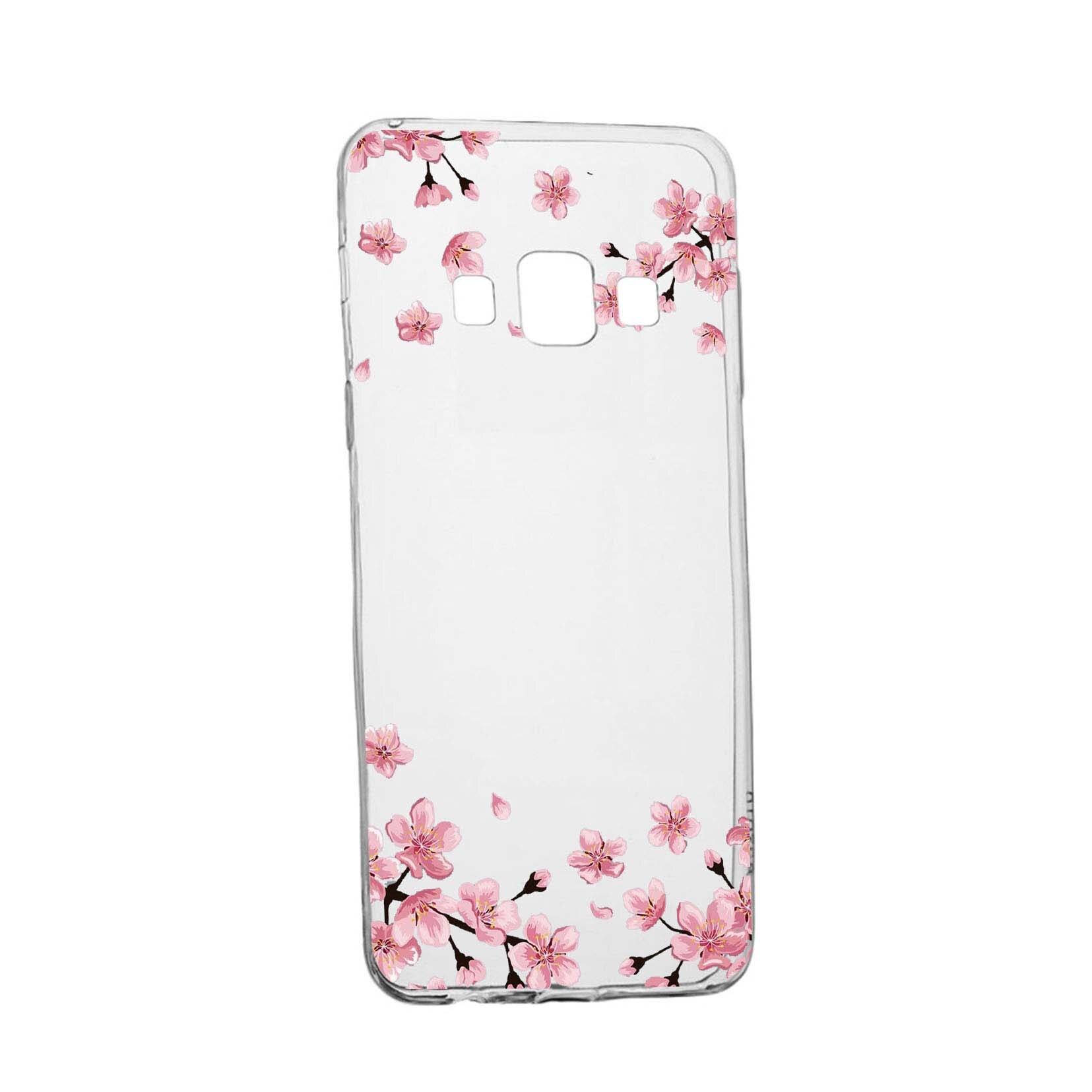 Husa Pastel colors - flowers, pentru Samsung Galaxy J3 2016, rezistenta la uzura, anti-alunecare, din silicon Premium, 694