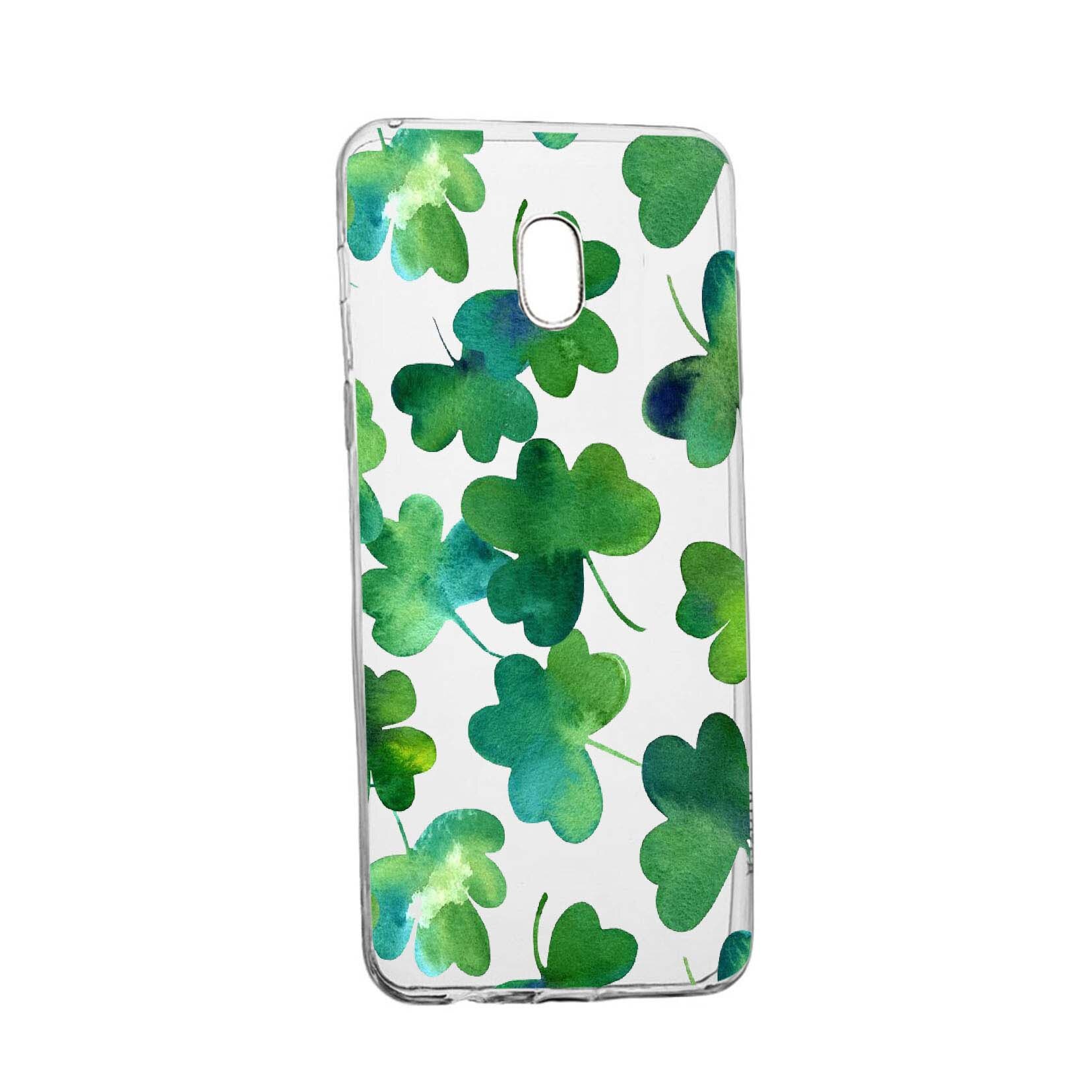 Husa Green leaf, pentru HTC U Play, rezistenta la uzura, anti-alunecare, din silicon Premium, 697