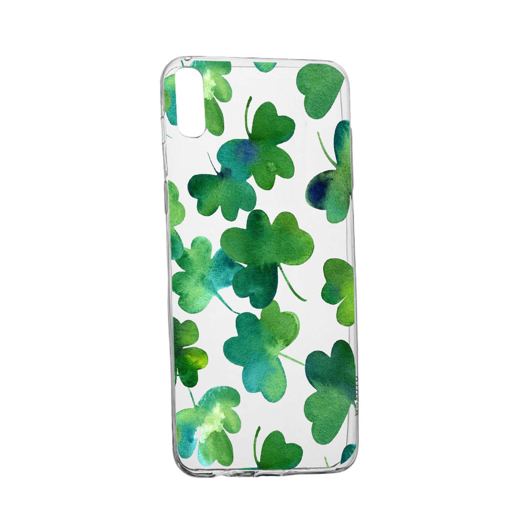 Husa Green leaf, pentru Sony XA1, rezistenta la uzura, anti-alunecare, din silicon Premium, 697