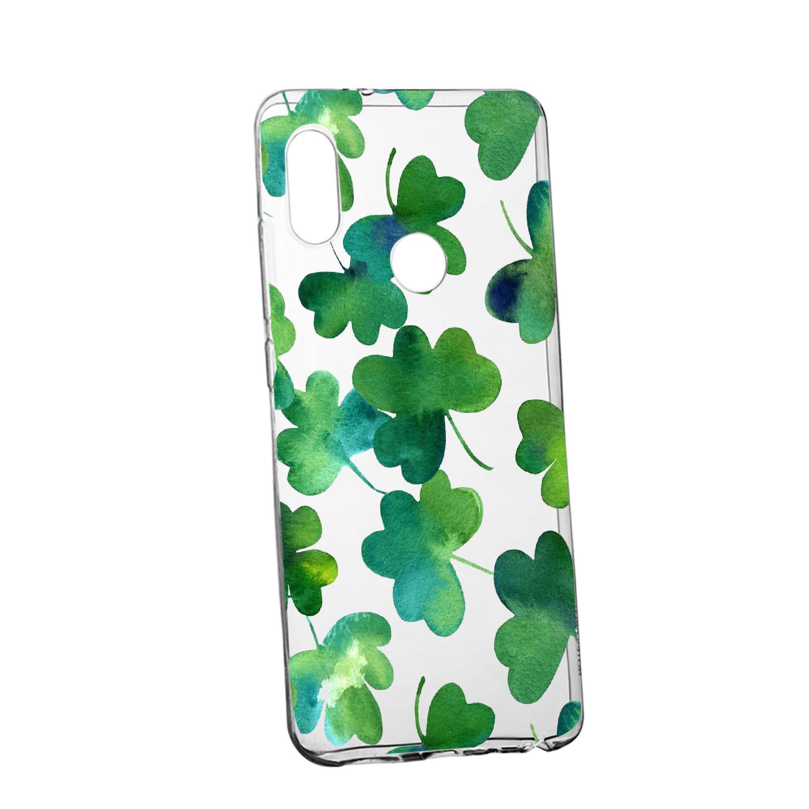 Husa Green leaf, pentru Huawei Y9 2019, rezistenta la uzura, anti-alunecare, din silicon Premium, 697