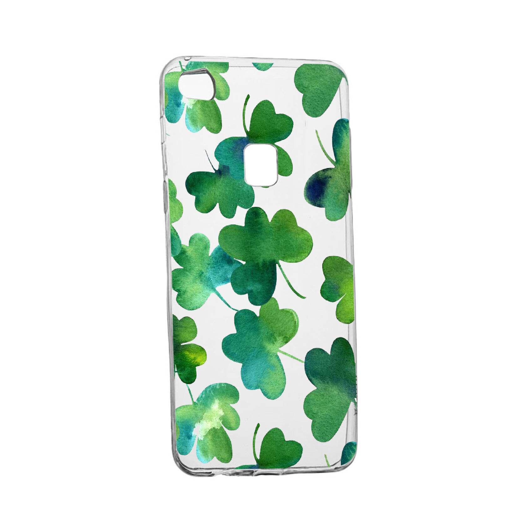 Husa Green leaf, pentru Huawei Honor 8X/ View 10 Lite, rezistenta la uzura, anti-alunecare, din silicon Premium, 697