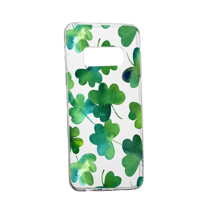 Husa Green leaf, pentru Samsung Galaxy Note 9, rezistenta la uzura, anti-alunecare, din silicon Premium, 697